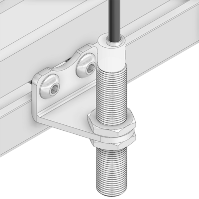 66-212-1 MODULAR SOLUTIONS ALUMINUM BRACKET 12MM SENSOR HOLDING